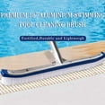 thumbnail image 5 of 18" Swimming Pool Wall & Tile Brush - Heavy Duty Vinyl Polished Aluminum Back - Cleans Walls, Tiles, and Floors with Nylon Bristles Brush Head and EZ Clips (Pole not Included), 5 of 7