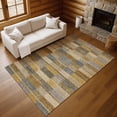 thumbnail image 7 of Addison Rugs Mayfield Premium Machine Washable Transitional Stripes Brown Rectangle Rug, 9' X 12' Machine Washable Transitional Stripes Brown Oversized Sherpa Throw Blanket, 7 of 7