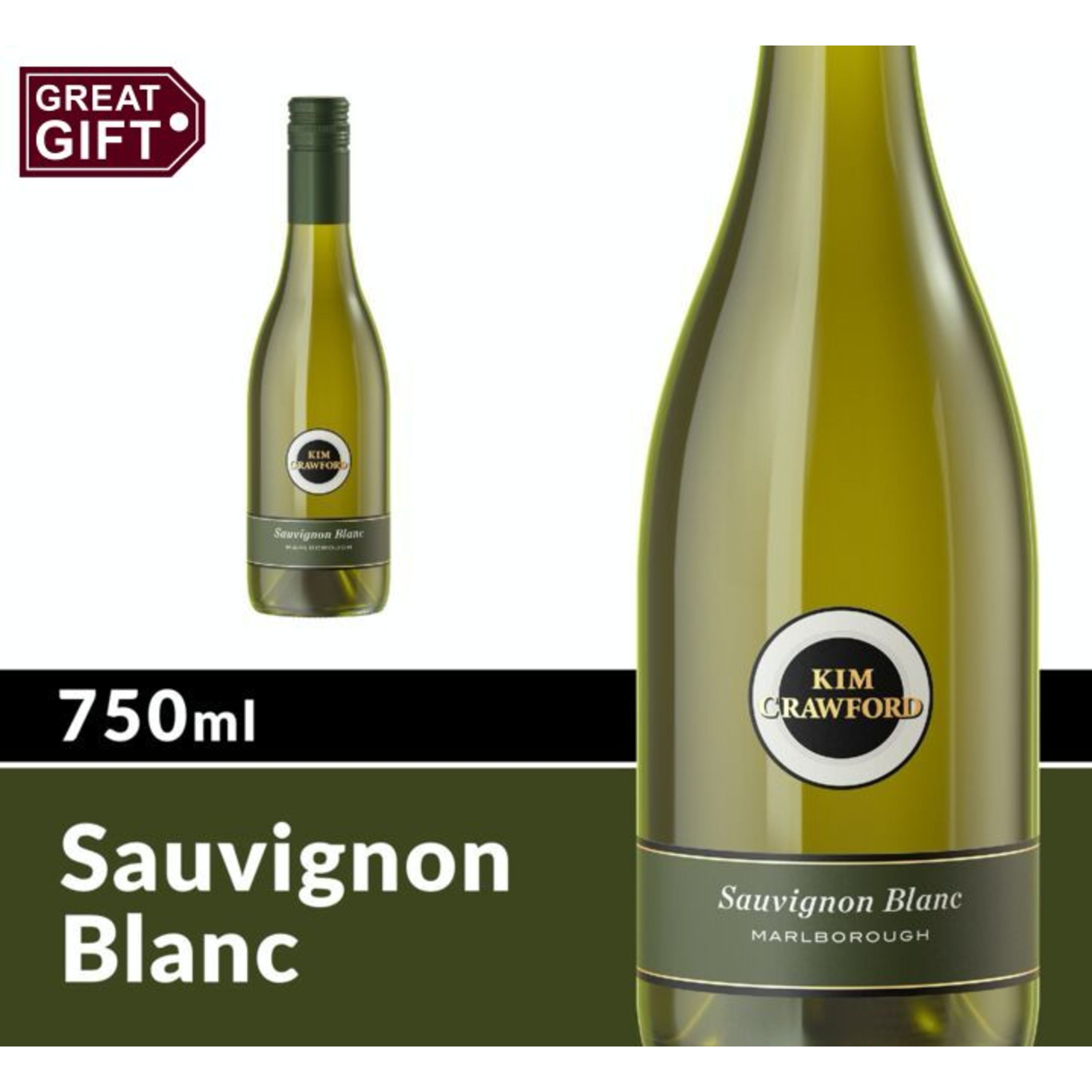 Kim Crawford Sauvignon Blanc White Wine, 750 mL Bottle, 12.5% ABV