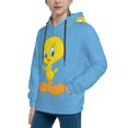 thumbnail image 4 of Cartoon Tweety Bird Youth Sweatshirt Hoodies Fashion Teen Hooded Hoody Pullover Clothes With Pocket For Boys Girls Clothing, 4 of 8