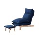 thumbnail image 4 of Sillón reclinable perfecl con reposapiés ajustable Tatami azul, 4 of 8