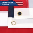 thumbnail image 3 of American Flag 4x6 FT Outdoor Heavy Duty - Deluxe 4x6 FT US USA Flags for Outside Deluxe Embroidered Stars, Sewn Stripes, Brass Grommets, 3 of 10