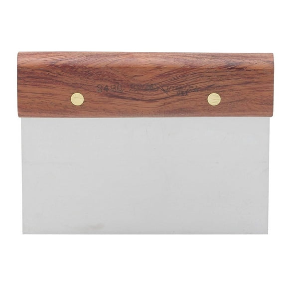 Dexter-rsell Walnut Dough Scraper, Stainless Steel, 6-by-3-inch
