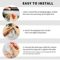 thumbnail image 7 of TUSLUZ Wish Ball Curtain Lights 200 LED Window Fairy Light, USB/Battery Powered Twinkle Globe Curtain String Lights for Wedding Backdrop Room Dorm Party Christmas Decor (Warm White), 7 of 7