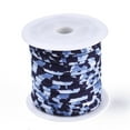 thumbnail image 2 of Elastic Fibre 2 roll Flat Polyester Elastic Cord Webbing Garment Sewing Accessories Dark Slate Blue 5mm 3.28 yards(3m)/roll, 2 of 5