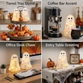 thumbnail image 5 of Light Up Confetti Ghosts, Halloween Tabletop Decor Lamp, Glowing Mosaic Ghost Figurine Accent Light for Mantel Shelf Desk Party Haunted House (Colorful,S), 5 of 7