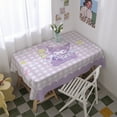 thumbnail image 1 of Yanluna Printed Tablecloth Sanrio Desk Mat Computer Desk Lamp Dust Cloth Dining Table Dormitory Desk Kuromi Cute Coffee Table Square, 1 of 6