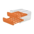 thumbnail image 1 of Bandeja para huevos de 2 capas con asas, contenedor para guardar huevos frescos Naranja, 1 of 9