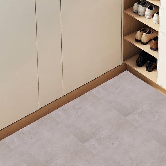 Amosfun 20Pcs Durable PVC Peel and Stick Floor Tiles with Marble Design for Home