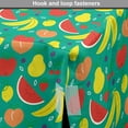 thumbnail image 4 of Fruit Dog Crate Cover, Summer Time Layout of Watermelon Bananas Peach Pears Strawberries and Lemons, Easy to Use Pet Kennel Cover Small Dogs Puppies Kittens, 7 Sizes, Shamrock Green, by Ambesonne, 4 of 6
