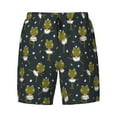 thumbnail image 4 of Lsque Mens Swim Trunks Ballerina Frogs Pattern - Bathing Suit Compression Liner - Beach Swim Shorts Swimwear - (S-3XL) - Stretch Quick Dry -X-Large, 4 of 9