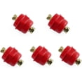 thumbnail image 1 of 5 Pcs Isolant Busba avec Vis Combinées, Isolants en Résine Polyester Rouge, SM25xM6, 1 of 5