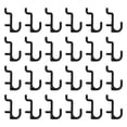 thumbnail image 1 of OULII 40 Pcs Crochets en Plastique Noir pour Rangement et Organisation d'Outils de Garage, 1 of 8