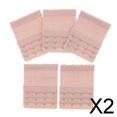thumbnail image 1 of 2x 5pcs Mujeres 4Hook 3Rows Lencería Band Extender Elástico Correa Reemplazo 2 piezas, 1 of 10