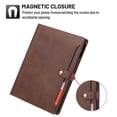 thumbnail image 2 of TECH CIRCLE for iPad Pro 12.9 Case 2022 2021 2020 2018,iPad Air 13 Case with Pencil Holder and Pocket,Premium PU Leather Folio Flip Stand Cover Shockproof Protective Auto Sleep/Wake Wallet Case,Coffee, 2 of 7