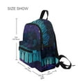 thumbnail image 3 of FORMRS School Backpack with Front Zippered Pocket 12" Elementary Student Travel Daypack, Purple Moonlight Forest, 3 of 6