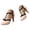 Pink, variant on Women's T-Strap Block Heel Pumps Ankle Buckle Round Toe Dress Shoes Bowknot Platform High Heels for Wedding Prom Party Pink 9.5