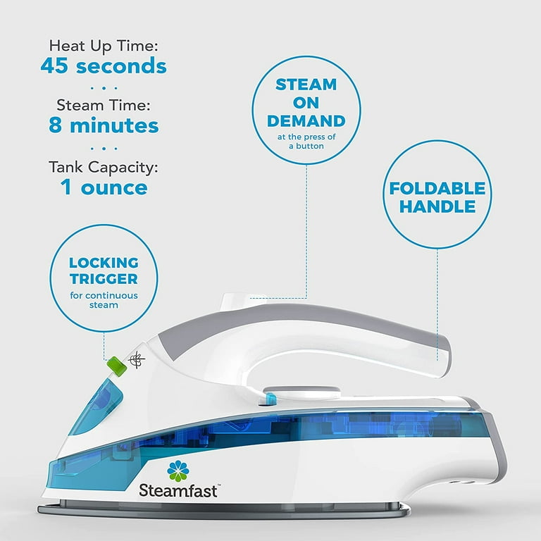 Steamfast SF 710 Portable Mini Steam Iron White Walmart