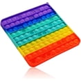 thumbnail image 5 of Fidget Toy HUOGUO Square Rainbow Jumbo Pop de 20 cm con 100 burbujas, 5 of 5