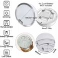 thumbnail image 5 of LED Ceiling Light with Motion Sensor Battery Operated IP64 Round Indoor Outdoor Flush Mount for Kitchen, Bedroom, Bathroom, Hallway(Batteries Not Included), 5 of 5