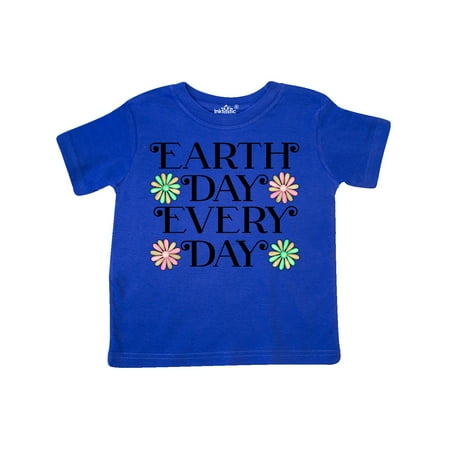 

Inktastic Earth Day Every Day- watercolor flowers Gift Toddler Boy or Toddler Girl T-Shirt