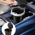 thumbnail image 2 of Cubo de basura para coche ABS, caja de basura Interior para coche, contenedor de basura, soporte para taza de coche, cubo de basura, organizador automático, barril de almacenamiento, 2 of 5