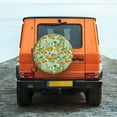 thumbnail image 6 of Naloa Tangerine PVC Leather Spare Tire Wheel Cover for Car Truck SUV Camper Trailer Universal Fit many size14 inch, 6 of 6