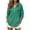 Green, variant on Women Waffle Knit Quarter Zip Hoodie Sevevn Drawstring Kangaroo Pocket Long Sleeve Loose Fit Casual Oversized Pullover Sweatshirt