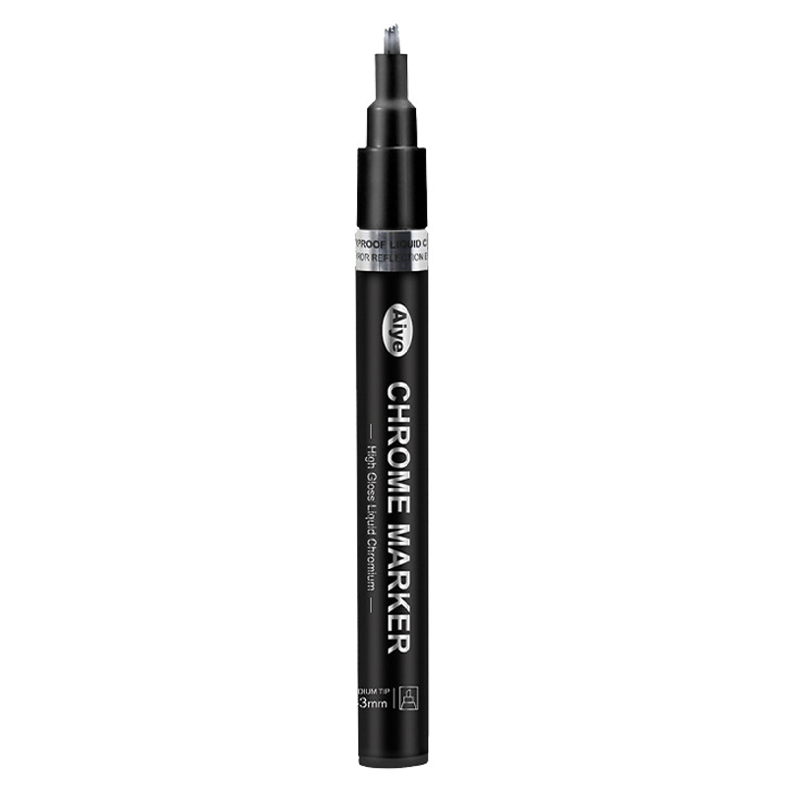 Juhai Marker Pen Waterproof High-gloss DIY Supplies Liquid Chrome Paint ...