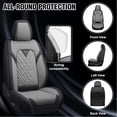 thumbnail image 5 of Fit for Infiniti M45 2003 Seat Cover, Premium Leather Full Set of 5 Seats Scratch Resistant Protect and Upgrade Seats, Black and Gray Car Seat Covers, Upgrade the Car's Interior, 5 of 7