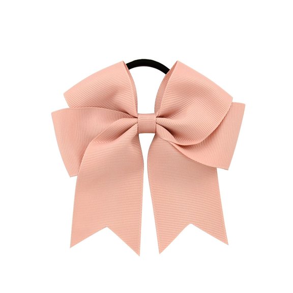 Ribbon Satin Fishtail Bow Hair Ties And Headbands Everyday Wear,Rose Gold2 One Size