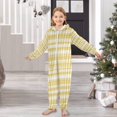 thumbnail image 6 of Vzayyk 4T-14Y Size Aviliable Cozy One-Piece Footless Sleeper Pajama Yellow Gingham Pattern, 6 of 8