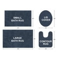 thumbnail image 5 of Mainstays Performance Recycled Polyester Bath Rug, Washed Indigo, 24" x 40", 5 of 12
