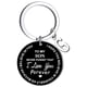 thumbnail image 1 of Llaveros para mujer, llavero de billetera, llavero de auto, llavero DIY para mi hijo, llavero de acero inoxidable negro con apellido de 26 letras, 2,5 cm, decoraciones de moda, 1 of 3