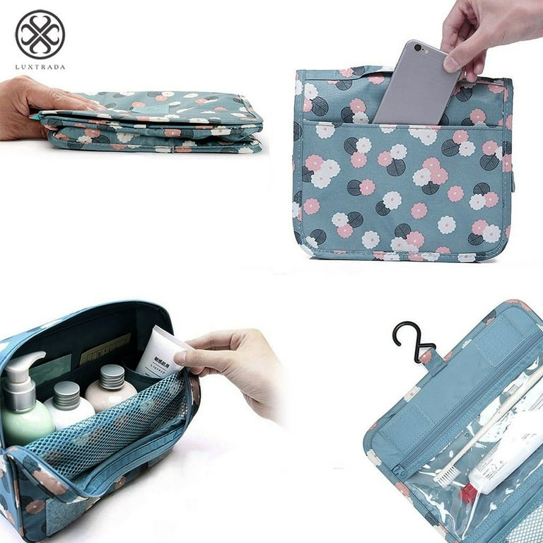 Toiletry Bag for Women Travel Bag with Hanging Hook Bathroom Organizer