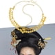 thumbnail image 1 of Cadena para la cabeza perfecl joyería de aleación para mujer diadema de moda para baile de Oro, 1 of 8