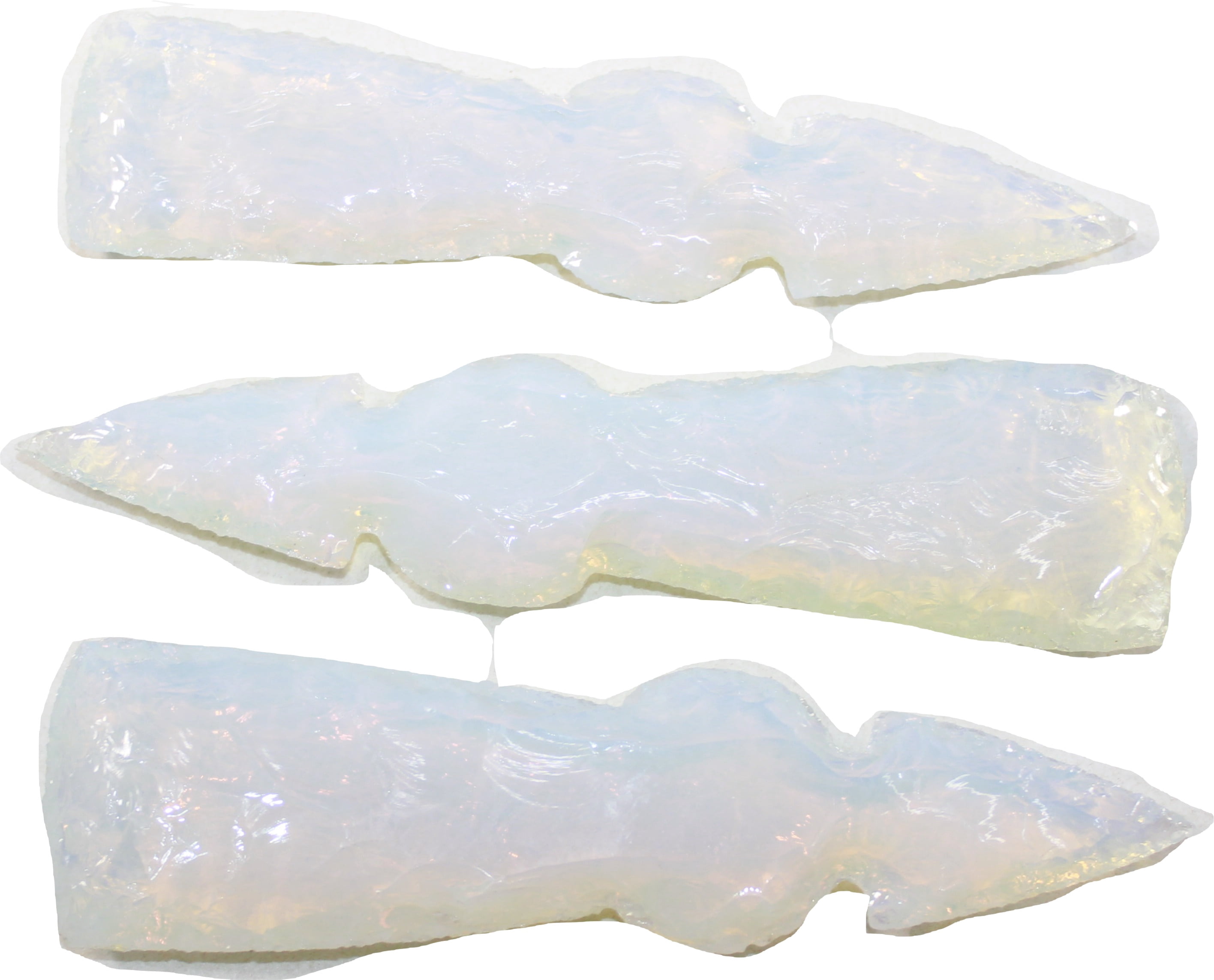 3 Opalite Ornamental Tomahawk Heads #7024  Ax Axe Hatchet