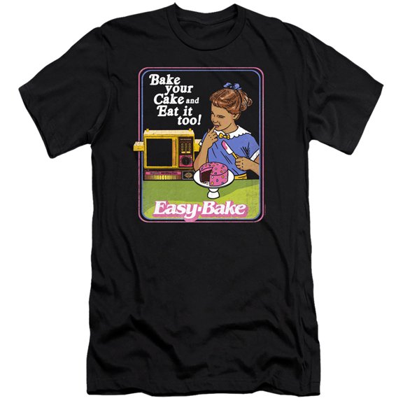 Easy Bake Oven Bake Your Cake HBO S/S Adult 30/1 T-Shirt Black