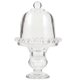 thumbnail image 1 of Mini Cake Plate Glass Cupcake Stand with Dome Cover Small Cake Display Stand for Birthday Wedding, 1 of 4