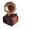 thumbnail image 2 of BRIGHTFUFU 1Pcs Centre de Table Décoratif Gramophone Rouge Foncé à Ressort, 2 of 7
