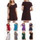 thumbnail image 4 of Vestido de tumbona para mujer, camisones sueltos de manga corta, pijamas para descansar Abanopi Vestido, 4 of 7