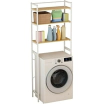 3-Tiers Bathroom Storage Shelf,Medium Over Washer and Dryer Shelves, Over The Dryer Storage Shel, Washing Machine Storage Utility , Laundry Room Storage and Organizer Standing Shelf$$
