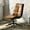 Brown, variant on Homy Casa Swivel Accent Chair, Height Adjustable Wide Seat High Backrest Vanity Comfy Side Chair for Home Living Room Bedroom, Chic Brown
