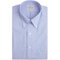 thumbnail image 1 of Camisa de vestir con botones a rayas de tela ancha sin planchar Eagle para hombre bluecrystal 15, 1 of 1