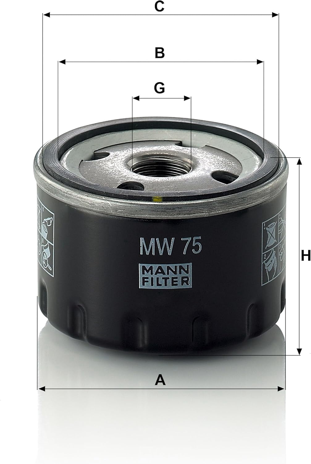 MANN-FILTER MW 75 - Motor Oil Filter