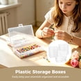 thumbnail image 3 of 12 Pcs Plastic Storage Boxes, Small Clear Bead Storage Containers with Hinged Lids, Rectangular Craft Organizer Cases for Beads, Jewelry, Coins, Accessories, Parts, 5.3 x 3.1 x 1.2", 3 of 6