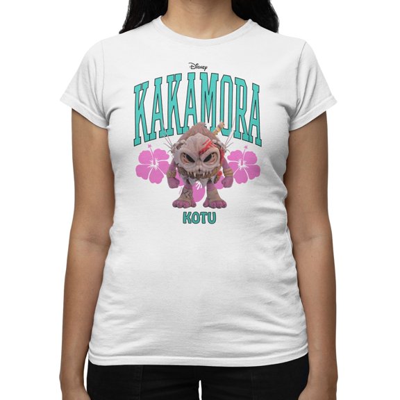 Disney Moana Kakamora Kotu Island Vibes Women's T Shirt (White, S-XXL)