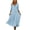 #H-Light Blue, variant on ZHYou Womens Casual Dresses V-Neck Long Sleeve Leisure Loose Fit Linen Soft Flowy Dresses Loungewear,Black,Size 2XL