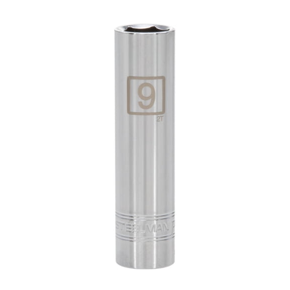 STEELMAN PRO 1/4-Inch Drive 9mm Deep 6-Point Socket, 78420