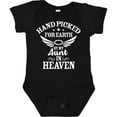 thumbnail image 3 of Inktastic Handpicked for Earth by My Aunt in Heaven with Angel Wings Boys or Girls Baby Bodysuit, 3 of 5